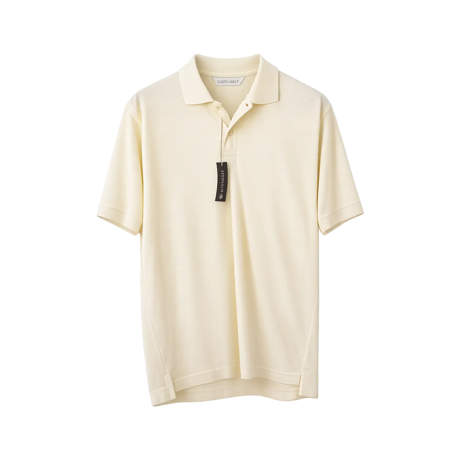 Men’s Essential Performance Polo Shirt – Cream - Men’s Polo Shirt