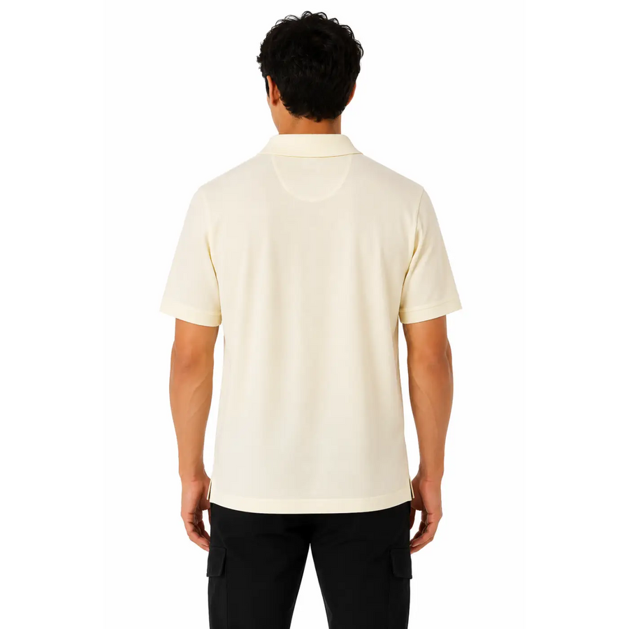 Men’s Essential Performance Polo Shirt – Cream - Men’s Polo Shirt