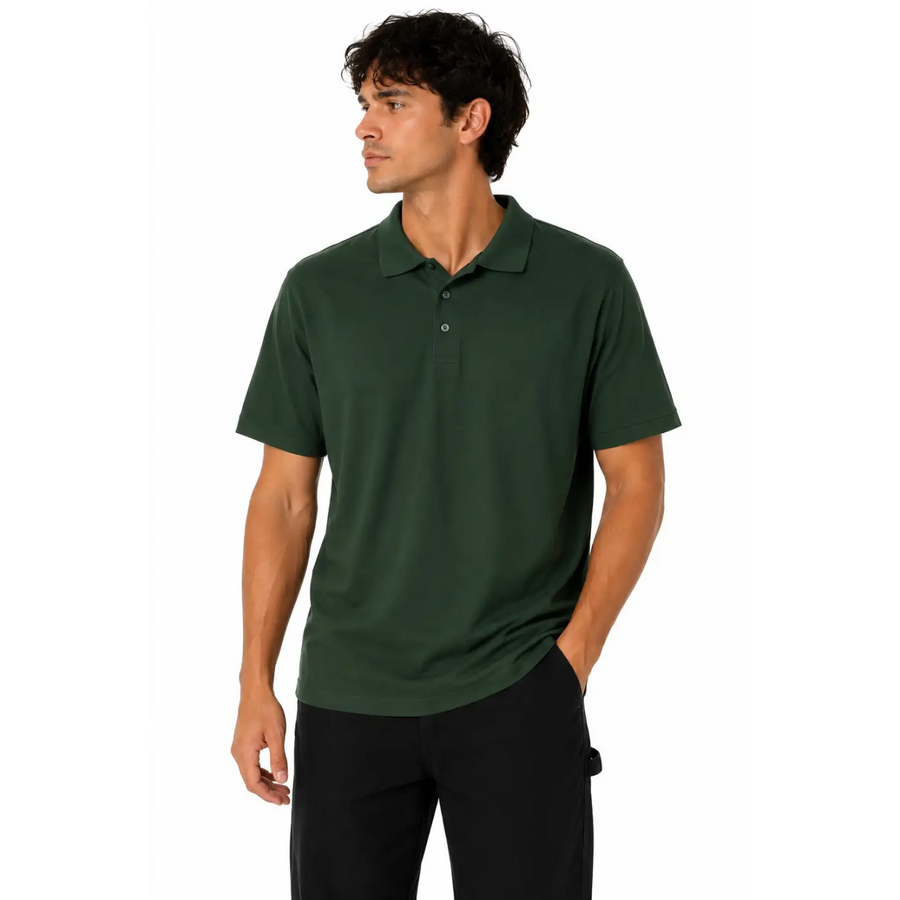 Men’s Essential Performance Polo Shirt – Forest Green - Men’s Polo Shirt
