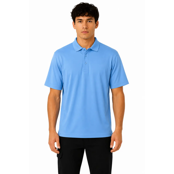 Men’s Essential Performance Polo Shirt – Sky Blue - Men’s Polo Shirt