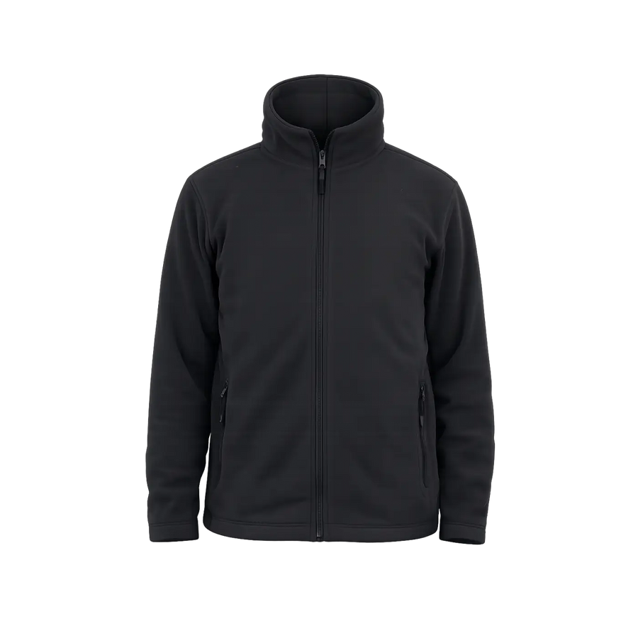 Men’s Full-Zip Fleece Jacket – Lightweight Warm Casual Layer