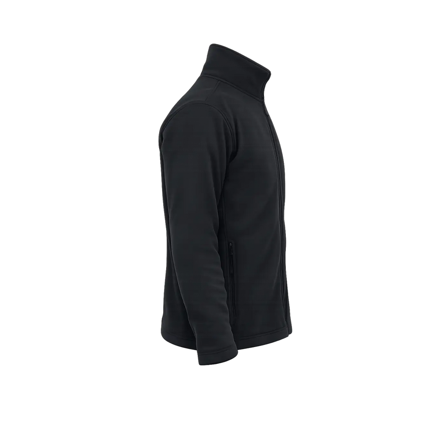 Men’s Full-Zip Fleece Jacket – Lightweight Warm Casual Layer