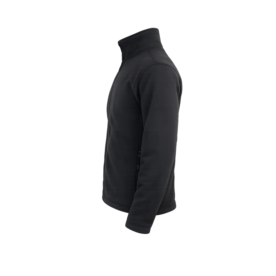 Men’s Full-Zip Fleece Jacket – Lightweight Warm Casual Layer