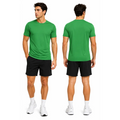 Men’s Green Performance Athletic T-Shirt – Moisture Wicking Activewear Tee