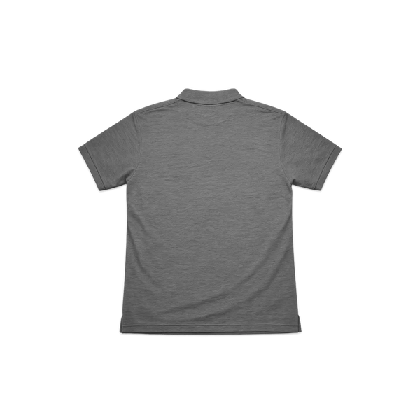 Men’s Heather Gray Performance Polo Shirt – Moisture Wicking Athletic Golf Polo
