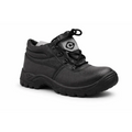 Men’s Heavy Duty Black Safety Work Boots – Steel Toe Industrial Lace-Up Boots