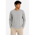 Men’s Light Grey Long Sleeve T-Shirt – Everyday Comfort Fit - Men’s Long Sleeve T-Shirt