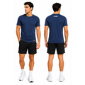 Men’s Navy Blue Performance Athletic T-Shirt – Moisture Wicking Gym & Training Tee