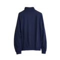 Men’s Navy Quarter-Zip Pullover Sweatshirt – Lightweight Mock Neck Fleece - Men’s Quarter-Zip Pullover Sweatshirt