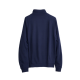 Men’s Navy Quarter-Zip Pullover Sweatshirt – Lightweight Mock Neck Fleece - Men’s Quarter-Zip Pullover Sweatshirt
