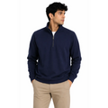 Men’s Navy Quarter-Zip Pullover Sweatshirt – Lightweight Mock Neck Fleece - Men’s Quarter-Zip Pullover Sweatshirt