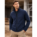 Men’s Navy Softshell Work Jacket – Lightweight Zip-Up Performance Jacket