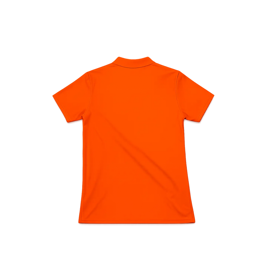 Men’s Orange Performance Polo Shirt – Moisture Wicking Athletic Golf Polo