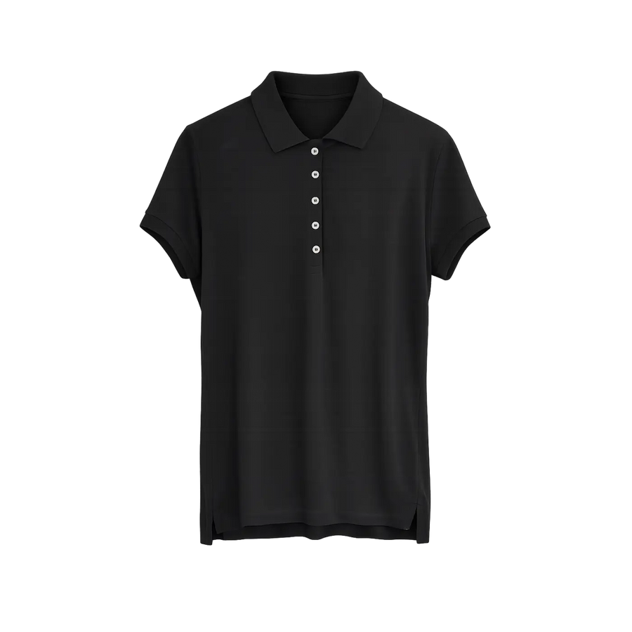 Men’s Oversized Charcoal Drop Shoulder Polo Shirt - Men’s Oversized Polo Shirt