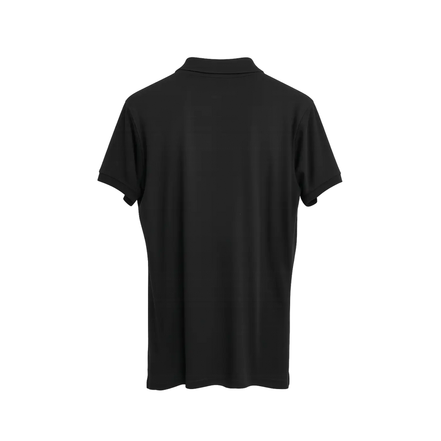 Men’s Oversized Charcoal Drop Shoulder Polo Shirt - Men’s Oversized Polo Shirt