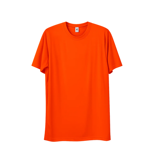 Men’s Performance Crew Neck T-Shirt – Vibrant Orange - Men’s Performance T-Shirt
