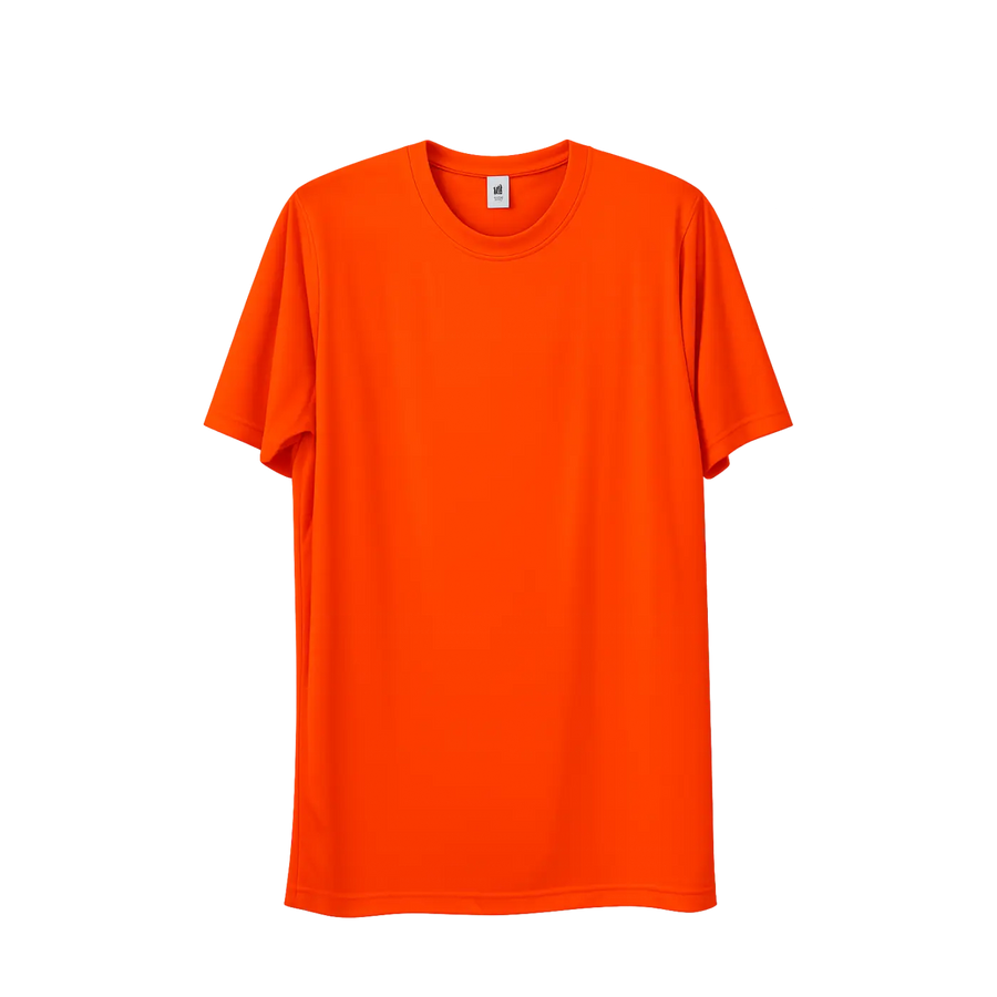 Men’s Performance Crew Neck T-Shirt – Vibrant Orange - Men’s Performance T-Shirt