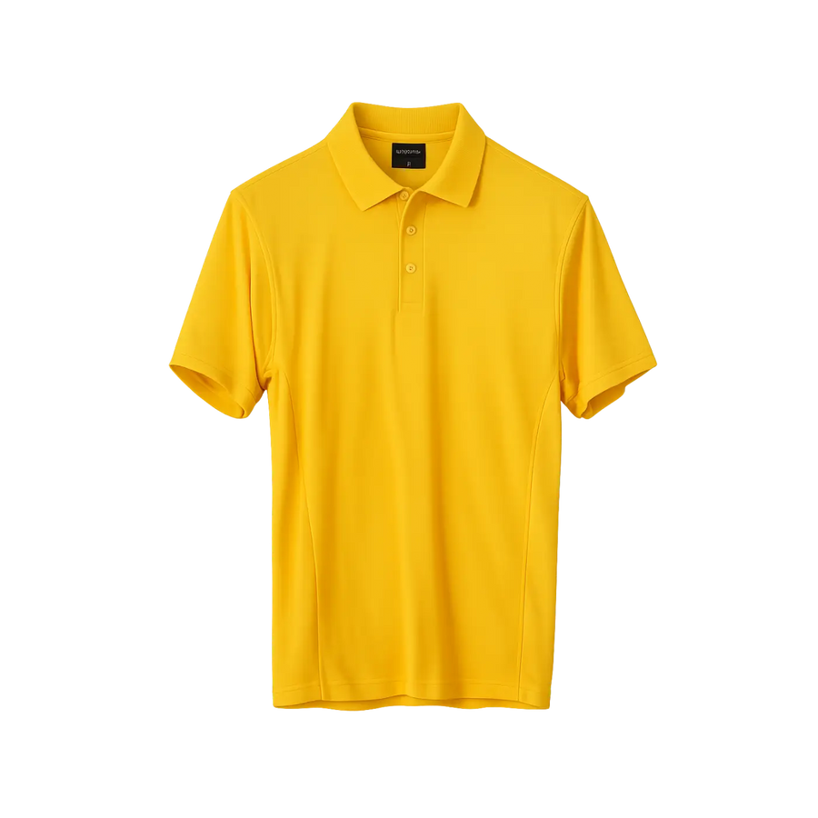 Men’s Performance Polo Shirt – Bright Yellow - Men’s Polo Shirt