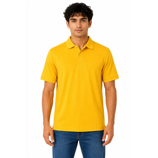 Men’s Performance Polo Shirt – Bright Yellow - Men’s Polo Shirt