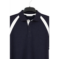 Men’s Performance Polo Shirt – Contrast Panel Athletic Fit (Navy/White) - Shirts / Polo Shirts