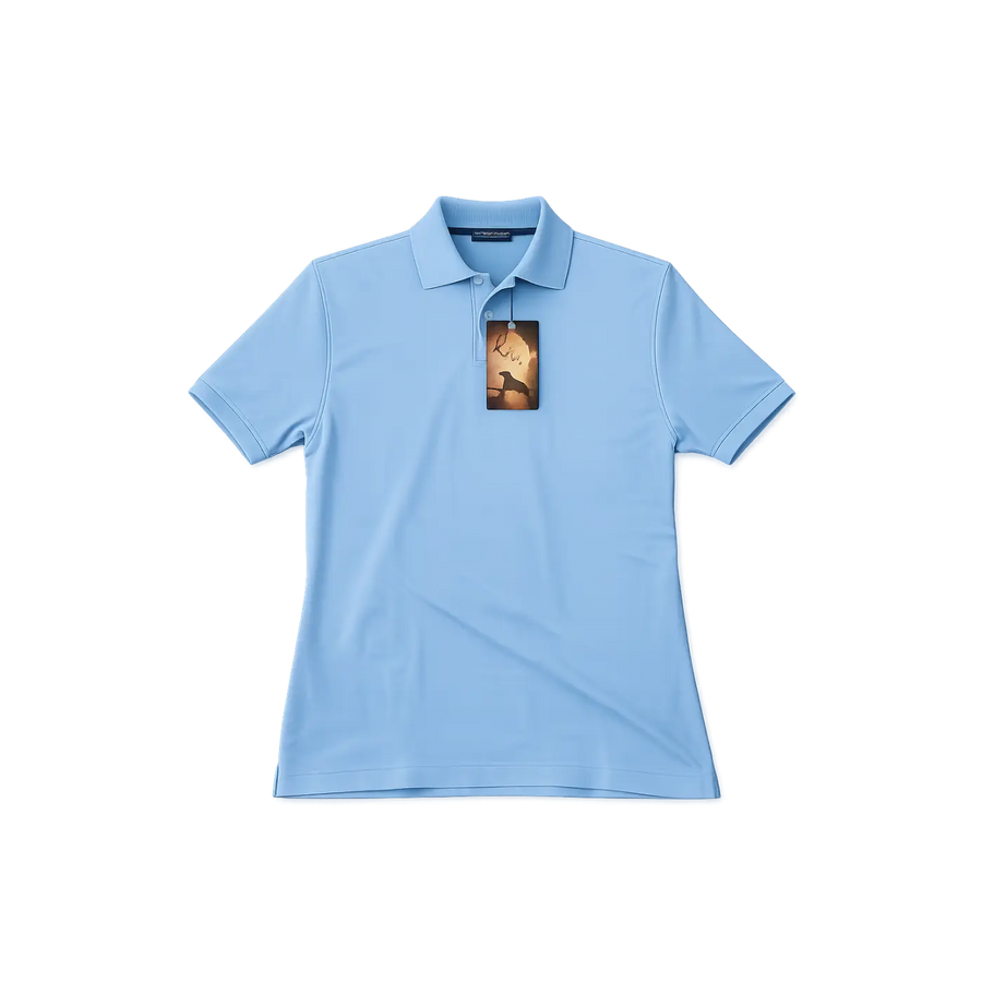 Men’s Performance Polo Shirt – Sky Blue