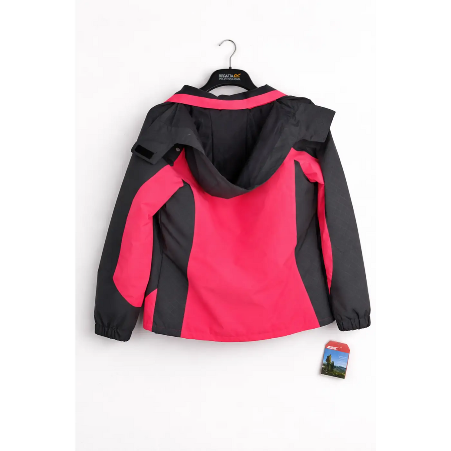 Men’s Red & Black Waterproof Hooded Jacket – Windproof Outdoor Softshell Coat - Jackets