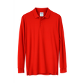 Men’s Red Long Sleeve Polo Shirt - Men’s Long Sleeve Polo Shirt