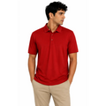 Men’s Red Performance Polo Shirt – Lightweight Moisture-Wicking Golf Polo - Men’s Performance Polo Shirt