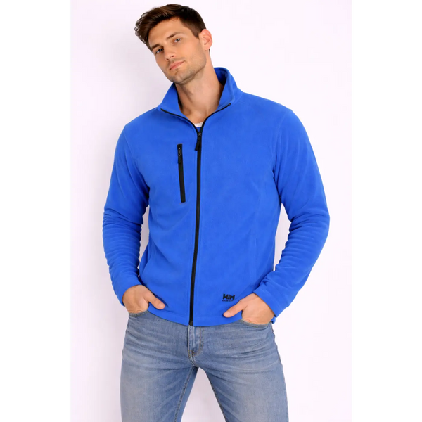 Men’s Royal Blue Fleece Jacket – Full Zip Lightweight Pullover - Men’s Fleece Jacket