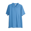 Men’s Sky Blue Performance Polo Shirt – Classic Short Sleeve Collared Tee - Men’s Polo Shirt