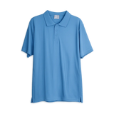 Men’s Sky Blue Performance Polo Shirt – Classic Short Sleeve Collared Tee - Men’s Polo Shirt