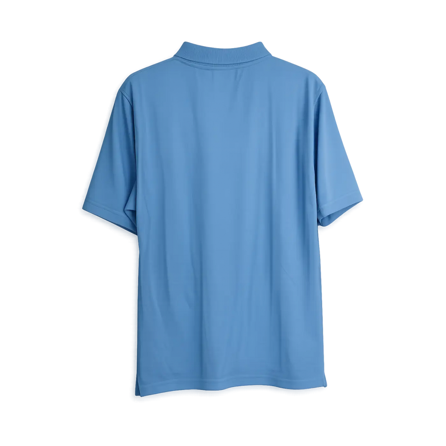 Men’s Sky Blue Performance Polo Shirt – Classic Short Sleeve Collared Tee - Men’s Polo Shirt