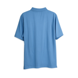 Men’s Sky Blue Performance Polo Shirt – Classic Short Sleeve Collared Tee - Men’s Polo Shirt