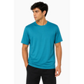 Men’s Teal Performance Crew Neck Athletic T-Shirt - Men’s Activewear Tops