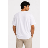 Men’s White Oversized Crew Neck T-Shirt – Relaxed Everyday Essential - Men’s Oversized T-Shirt