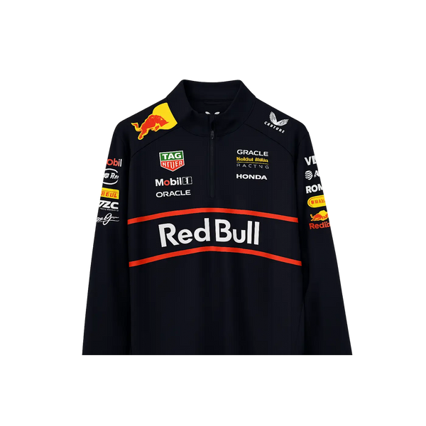 Oracle Red Bull Racing Men’s Quarter-Zip Performance Pullover - Men’s Motorsport Apparel
