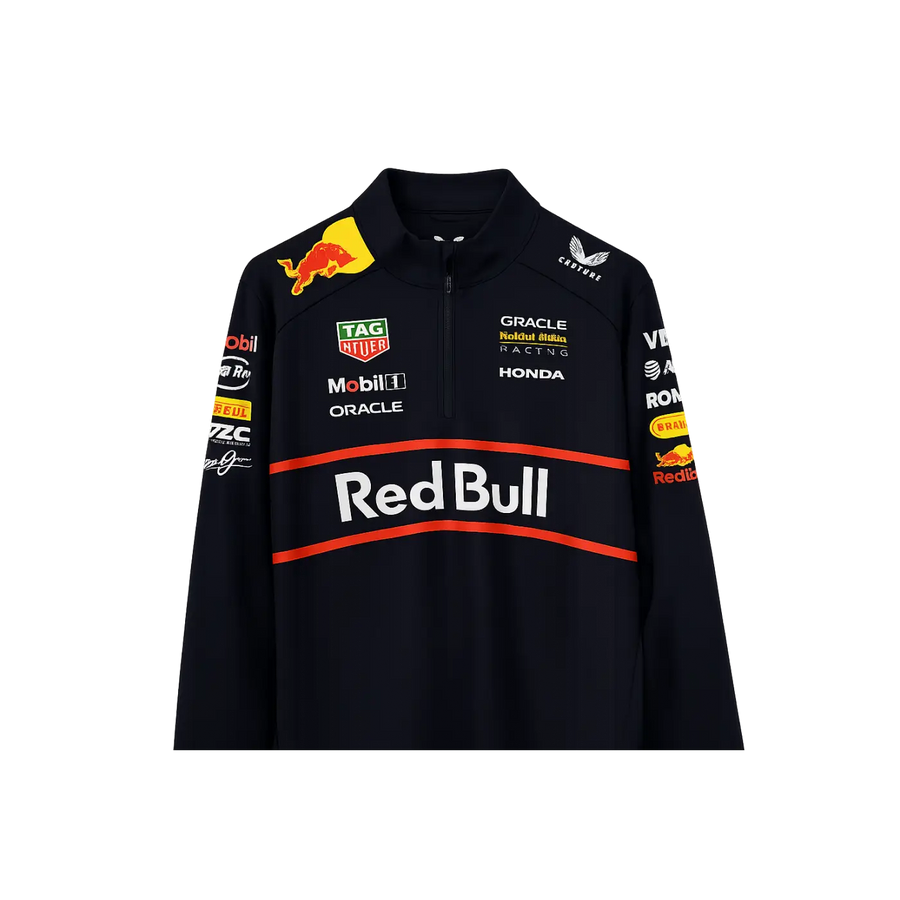 Oracle Red Bull Racing Men’s Quarter-Zip Performance Pullover - Men’s Motorsport Apparel