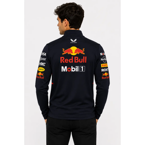 Oracle Red Bull Racing Men’s Quarter-Zip Performance Pullover - Men’s Motorsport Quarter-Zip Pullover