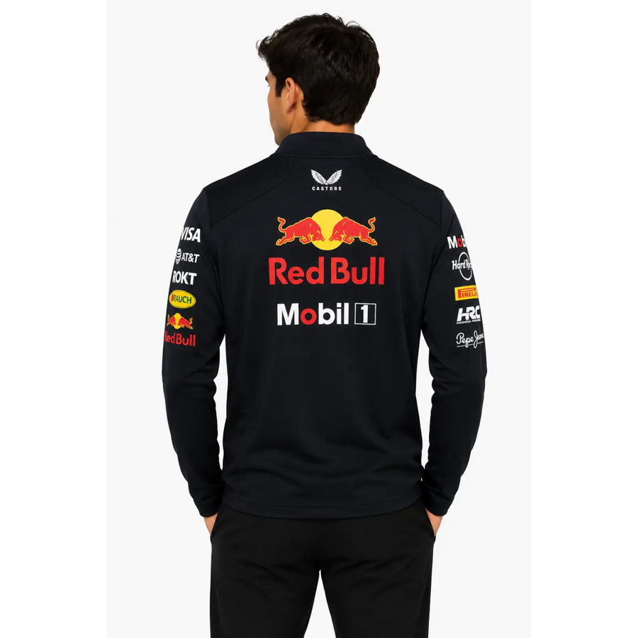 Oracle Red Bull Racing Men’s Quarter-Zip Performance Pullover - Men’s Motorsport Apparel