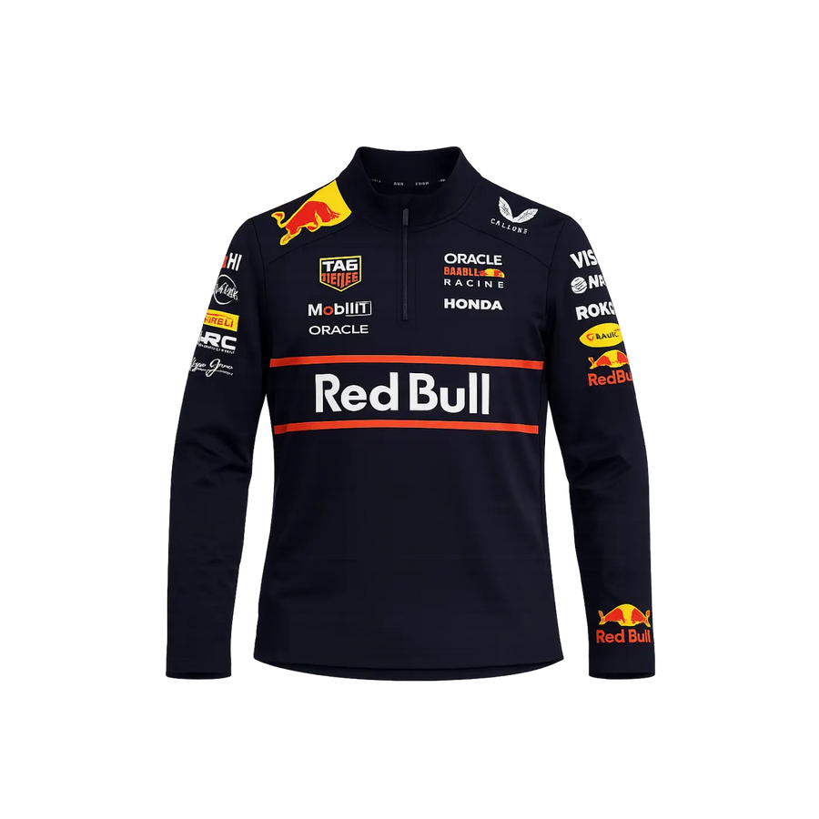 Oracle Red Bull Racing Men’s Quarter-Zip Performance Pullover - Men’s Motorsport Quarter-Zip Pullover
