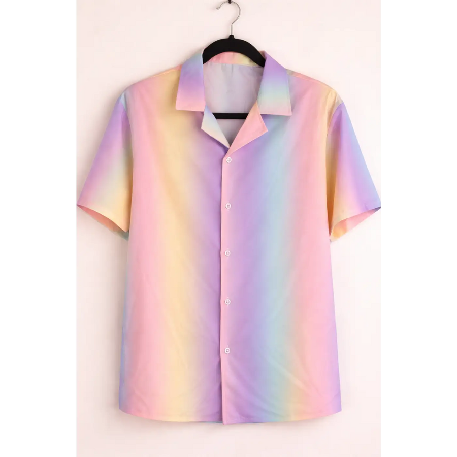 Pastel Dream Button-Up Shirt - Blouse / Button-Up Shirt