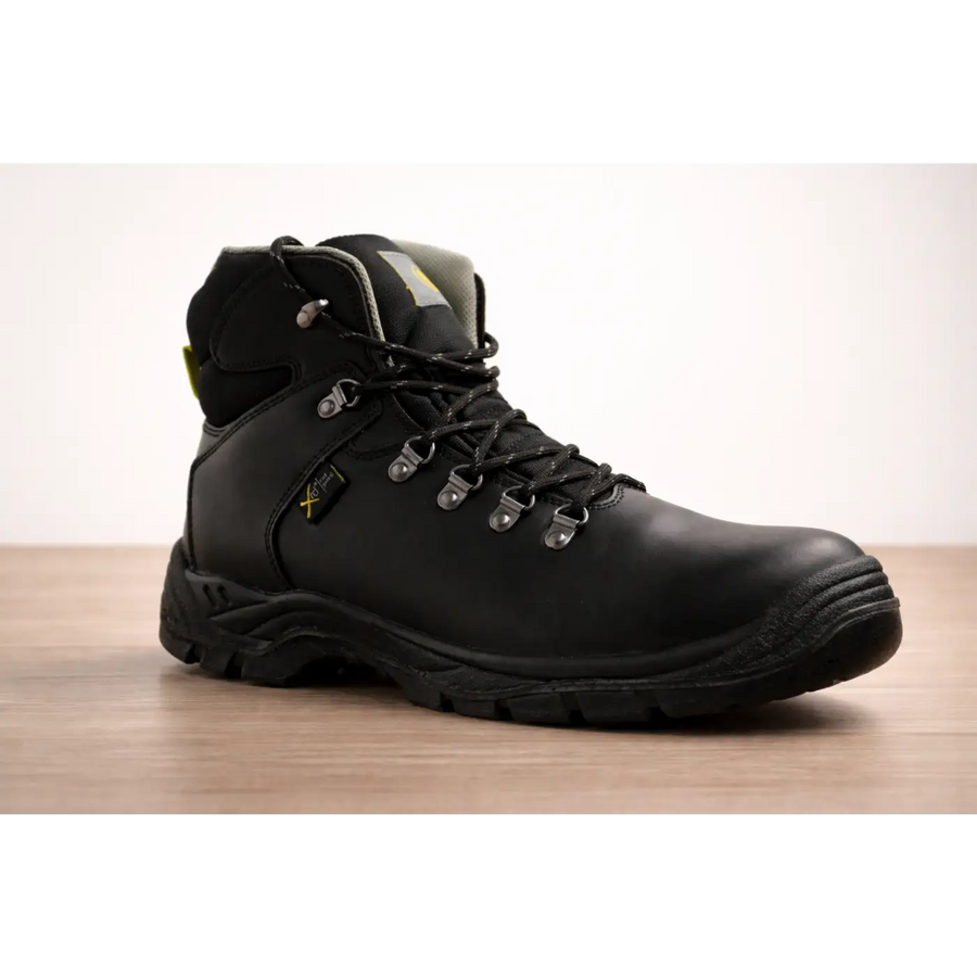 Premium Black Safety Work Boots – Heavy Duty Protective Industrial Boots