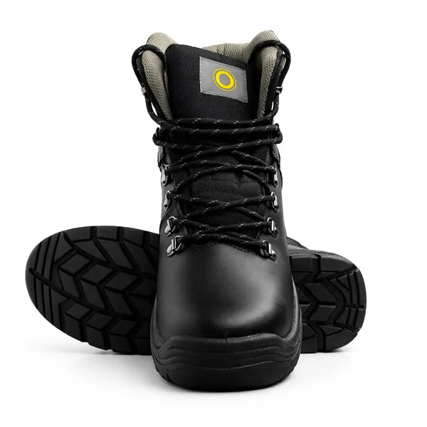 Premium Black Safety Work Boots – Heavy Duty Protective Industrial Boots
