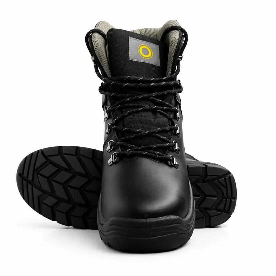 Premium Black Safety Work Boots – Heavy Duty Protective Industrial Boots