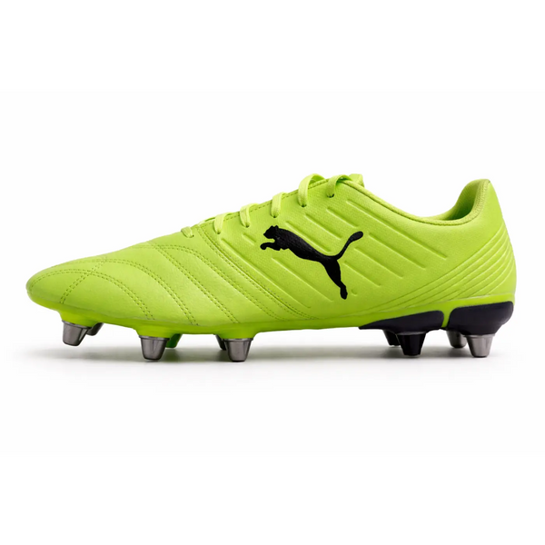 PUMA Neon Green Rugby Cleats – Soft Ground Performance Boots