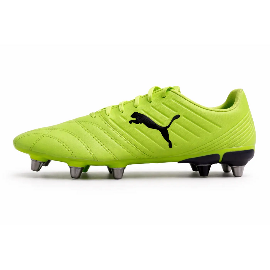 PUMA Neon Green Rugby Cleats – Soft Ground Performance Boots