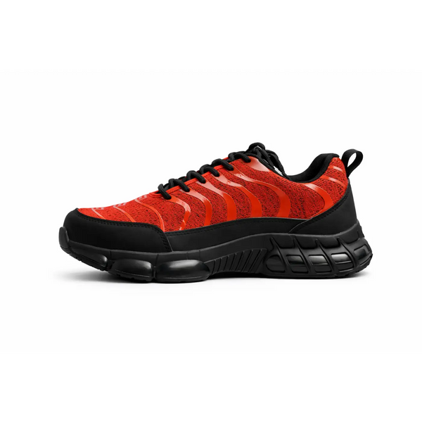 Red Air Cushion Safety Sneakers – Lightweight Protective Work Shoes
