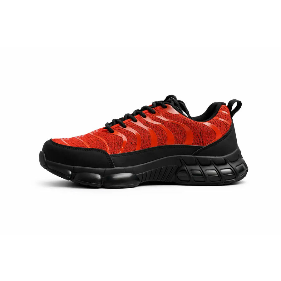 Red Air Cushion Safety Sneakers – Lightweight Protective Work Shoes