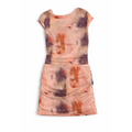 Ruched Tie-Dye Mini Dress for Women | Bodycon Party Dress