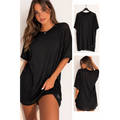 Sheer Oversized Lounge Tee - Oversized T-Shirt / Lounge Top / Cover-Up